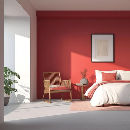 EVOLVE Paint & Primer: Environment-friendly, Low Sheen with One-coat Coverage for Interior & Exterior surfaces (Raspberry, 5-Gallon)