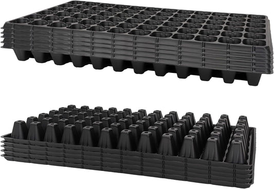 72 Cell Seed Trays, Thick Durable 72 Cell Plug Tray Seedling Plastic Nursery Tray for 1020 Flat