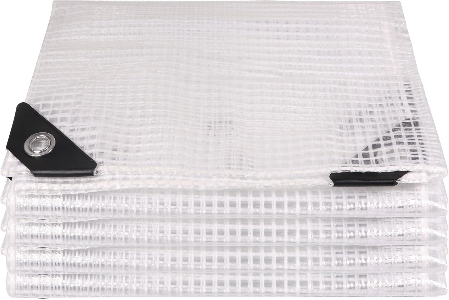 Greenhouse Cover,Clear Greenhouse Plastic Covering, 16Mil Thickness Heavy Duty Clear tarp for Chicken coop,Gardening,Farming, Greenhouse Plastic sheeting with Grommets (White, 20ft*30ft)