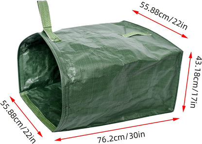 kingsea 2 Pack Yard Waste Bags, Large Yard Dustpan-Type Garden Bag, 53 Gallons Heavy Duty Lawn Pool Garden Leaf Bag for Collecting Leaves Grass Clippings Yard Debris