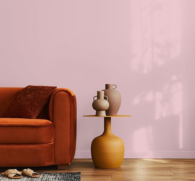 EVOLVE Paint & Primer: Environment-friendly, Low Sheen with One-coat Coverage for Interior & Exterior surfaces (Posy Pink, 1-Gallon)