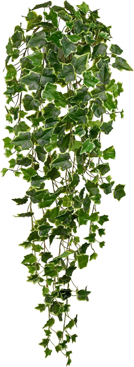 Hollyone Artificial Hanging Plants Wall Potted 47.2" Fake Ivy Vine Faux Ivy Leaves Hanging Greenery