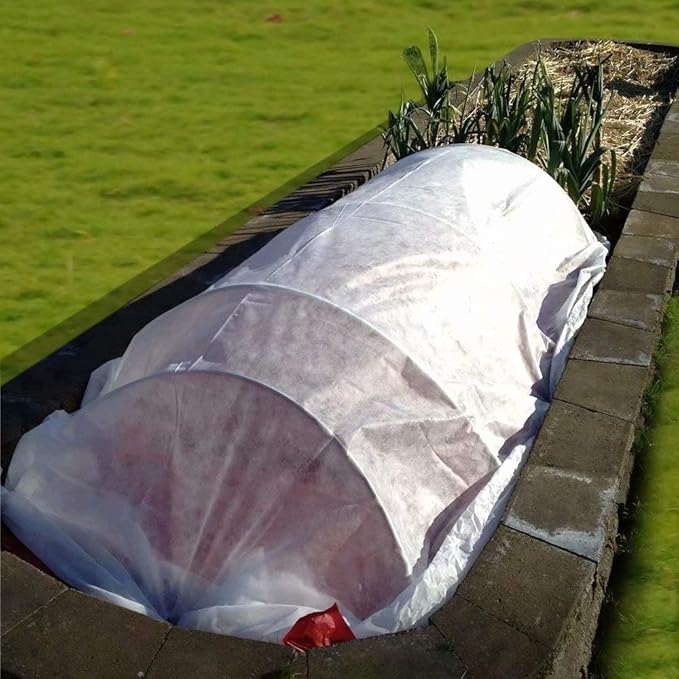 Agfabric Plant Covers Freeze Protection 10'x25' 1.2oz Floating Row Cover Garden Plant Cover Freeze Cloths for Plants Winter Frost Protection,White