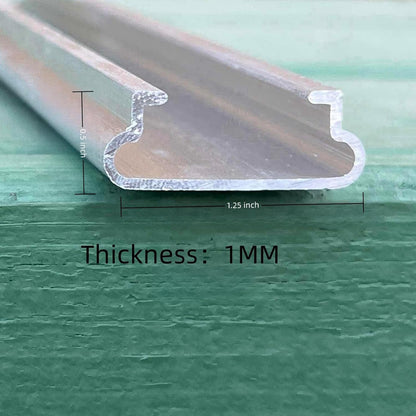 10 Set Greenhouse Lock Channel and Spring Wire,1MM Thick Aluminum Alloy Lock Channel and PVC Coated Spring Wires for Fixing Greenhouse Plastic Cover and Shade Cloth,6.6 FT,10 Set