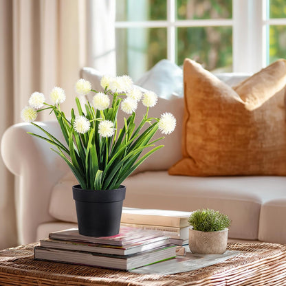 3 Pack Fake Small Plant in Pot Artificial Potted Flowers for Home Decor Fake Flower Plant Greenery Mini Faux Plant for Indoor Bedroom Living Room Office Shelf Bathroom Farmhouse Decor (Type 3)