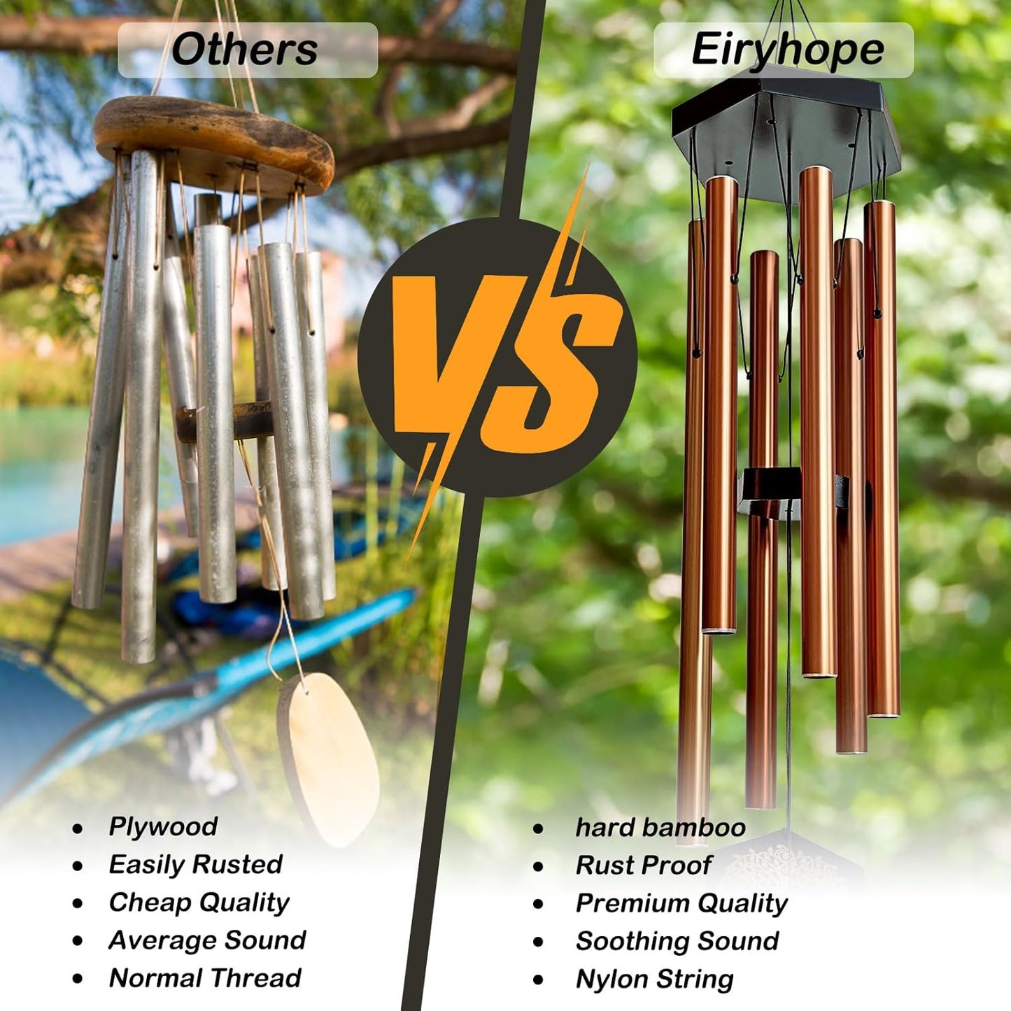 33" Tree of Life Wind Chimes | Warm Copper Memorial Windchime for Loss of Loved Ones, Sympathy Gift, Deep Tone & Weather-Resistant, Outdoor Decor Garden Decoration