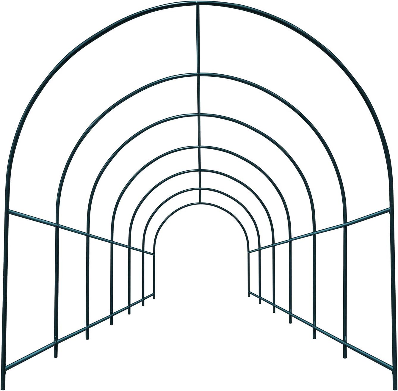 Strong Camel Greenhouse Replacement Frame for Larger Hot Garden House, Support Arch Frame Climbing Plants/Flowers/Vegetables (19.6'x 7'x 7.2')
