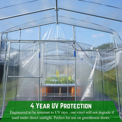 Farm Plastic Supply - Window Covering - 15 Mil - Window Covering, Window Cover, Porch Cover, Porch Screen, Storm Window, Plastic Cover (4.5' x 50')