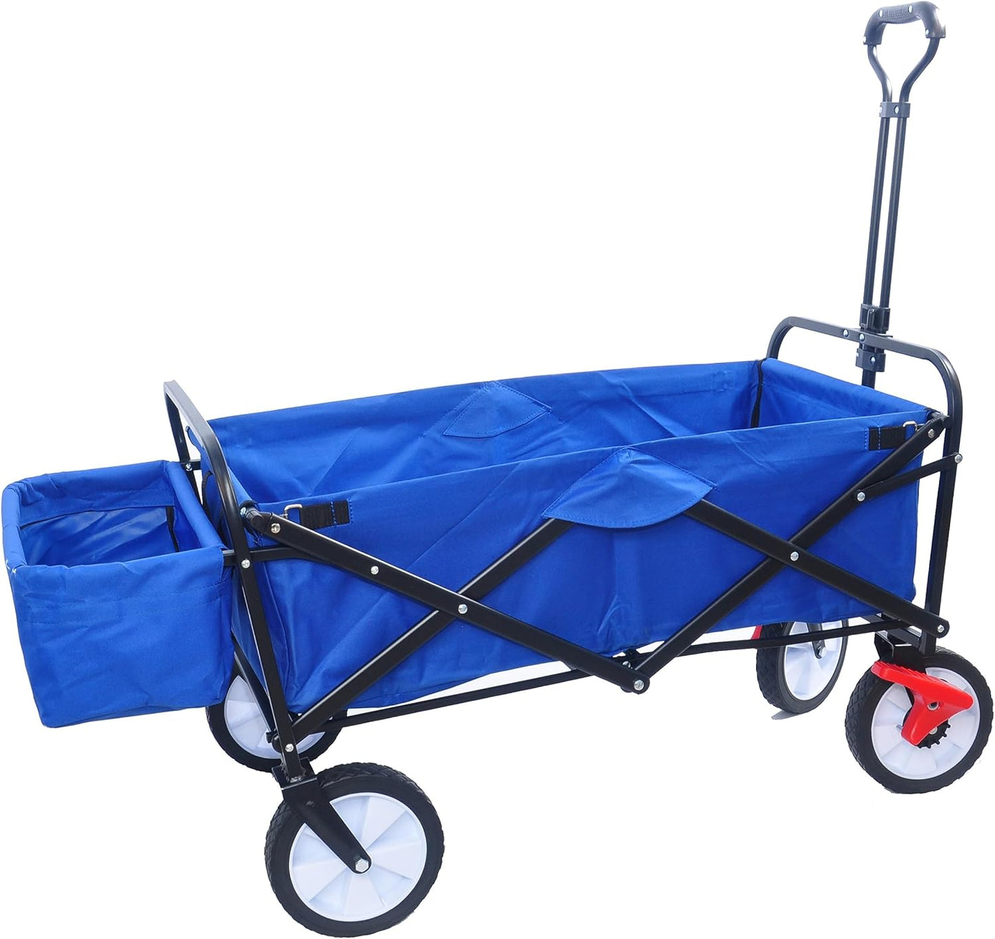 Folding cart That Does not Need to be Assembled Station Wagon, Grocery cart (Blue Colour Big cart)