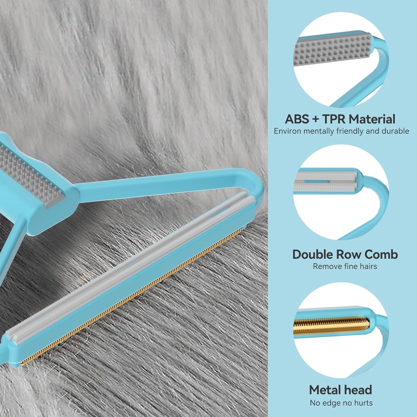 Carpet Rake,Lint Remover,Carpet Rake for Pet Hair Removal,Lint Brush,Lint Shaver for Carpets, Car Mat,Couch,Pet Bed,Furniture & Rug(3-Pack)