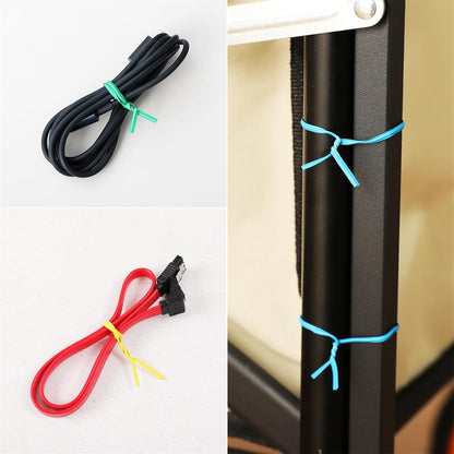 300 pcs 5 inches Black Plastic Twist Ties, Cable Ties, for Bags, Gardening Tools