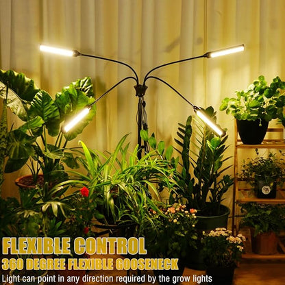LED Grow Lights for Indoor Plants Full Spectrum, 360 LEDs Plant Lights for Indoor Growing with 58" Adjustable Stand, Plant Grow Lights with Auto 3/6/9/12/15/18H Timer for Indoor Tall Plants.