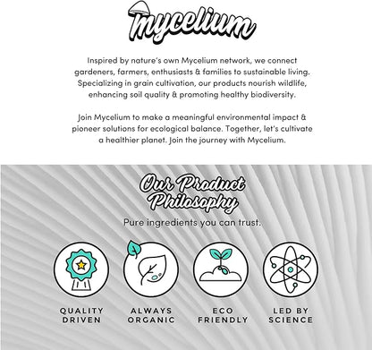 Mycelium's Purple Mukitake Gourmet Mushroom Kit | 5LBS Alder & Soy Hull Blend with Mycelium Plus Grains Combo | Sterile & Nutrient-Rich for Home Growers | Includes 20ML Liquid Culture Syringe