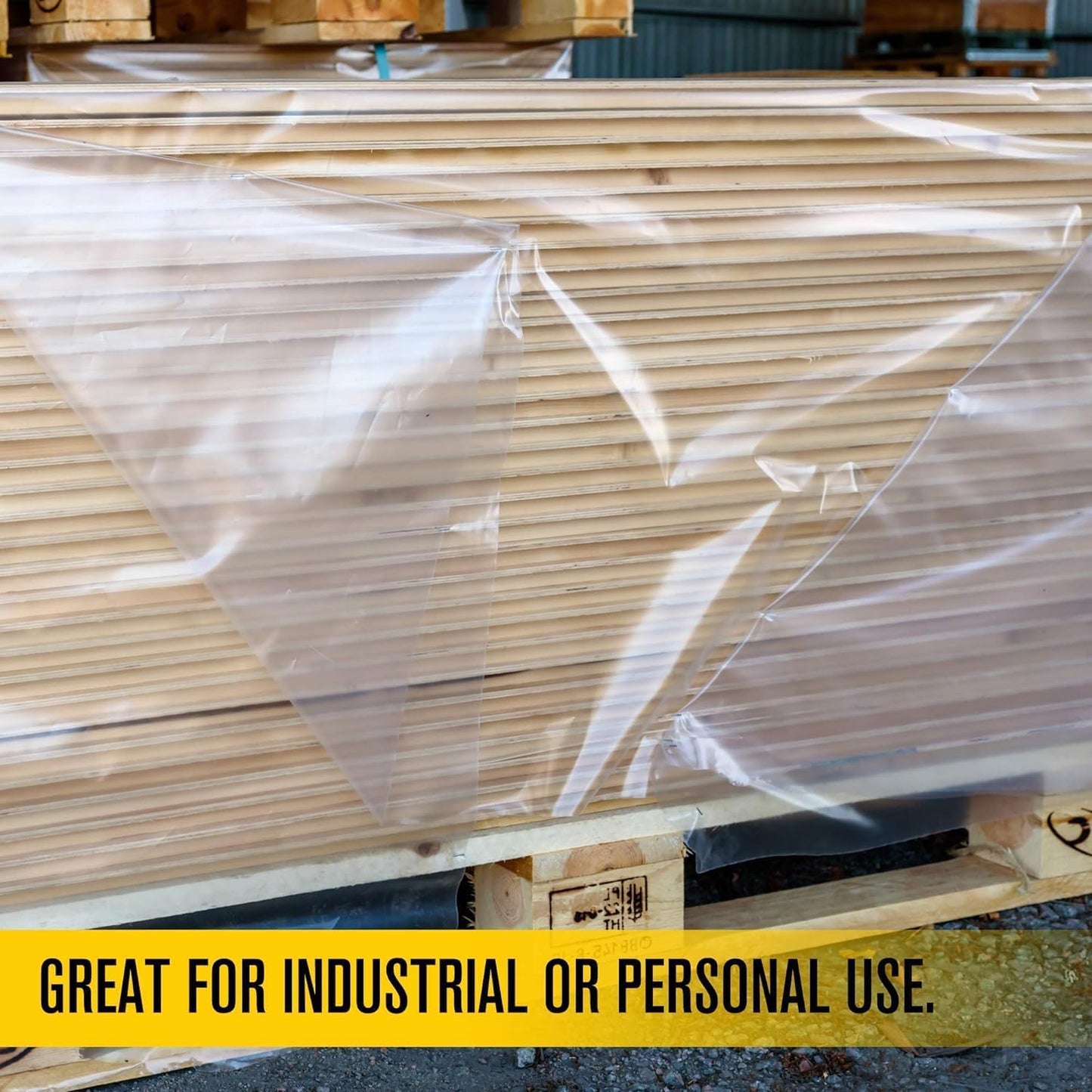 Aluf Plastics Clear All Purpose Poly Sheeting, Extra Strong, 4 mil, 20' x 100' for Painting & Furniture (1 Pallet of 25 Pack)