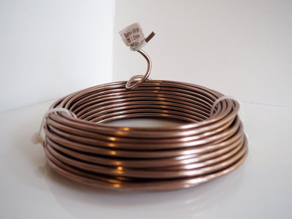 Anodized Aluminum 3.0mm Bonsai Training Wire 250g Large Roll (40 feet) - Choose Your Size and Color (3.0mm, Brown)