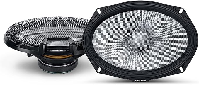 Alpine R2-S69C High-Resolution 2-Way Speaker Set / 6x9 with RKFR69 3-Piece Foam Ring Speaker