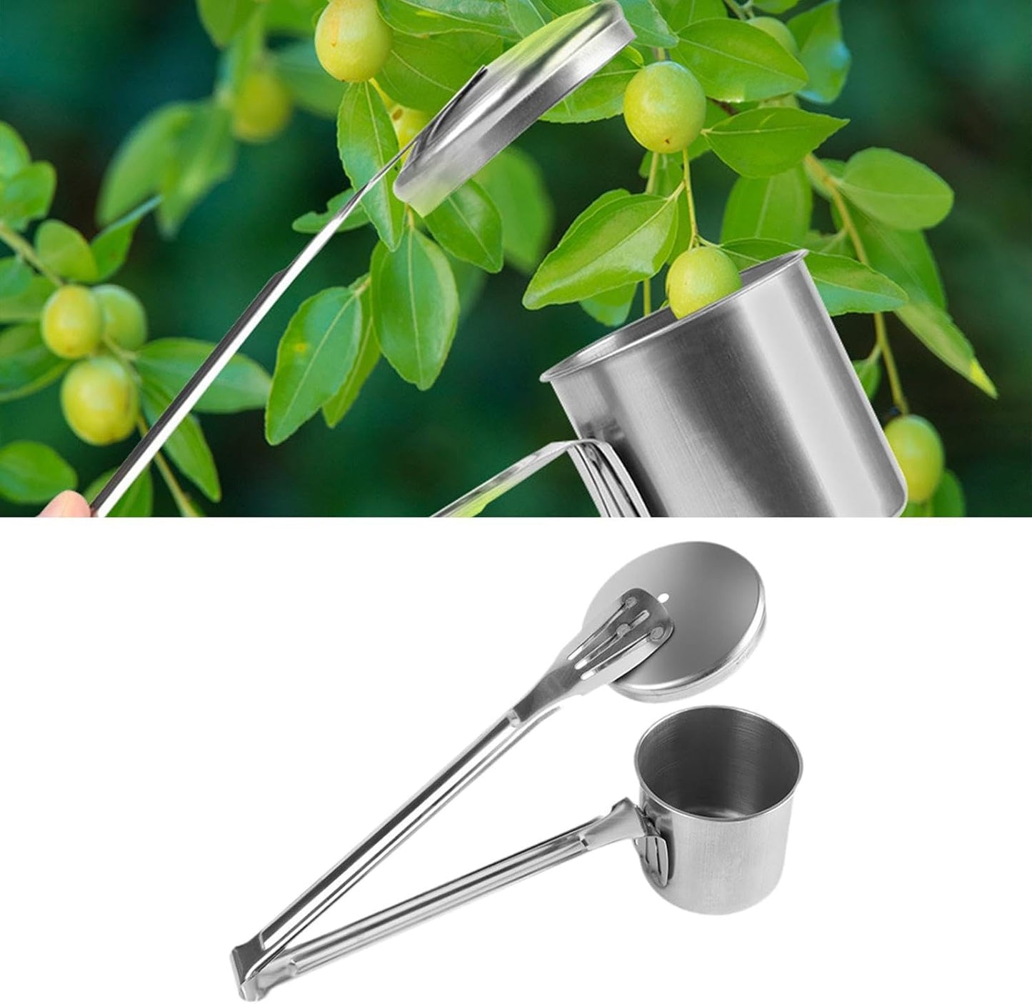 Fruit Picker Manual Agricultural Tool Small Gardening Lightweight Portable Fruit Harvester Dates Picking Tool for Blueberries
