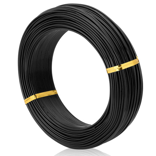 Black-1.5-Anodized Aluminum Bonsai Training Wire 250g Large Roll,Many Size to Choose,KSVZS Bendable Metal Wire for Crafts,Sculpting,Armature and Daily Use,Necessities for Family