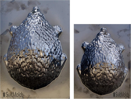 SvitMolds DIY Hedgehog Mold Cement Molds Statues for Garden Garden Decor Molds D84 (Big + Small)
