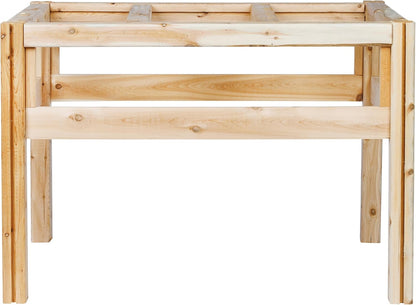 Greenes Fence Six Bucket Elevated Cedar Wood Garden Frame, 43 in. x 28 in. x 30 in. - Made in USA with North American Cedar