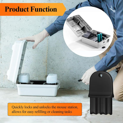 10 Pcs Mouse Station Key Replacement, Fit for Bell Labs Protecta EVO Express, Ambush, Circuit and Protecta EVO Landscape Mouse Stations, in Home&Commercial Environment