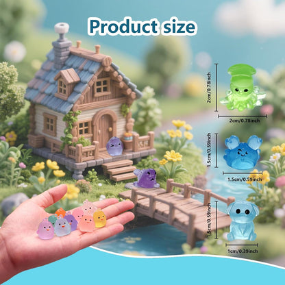 150/200 Mini Resin Animals Variety Pack Kit, 30 Types Tiny Resin Animals Figures, Hide Mini Figures Micro Landscape Ornaments Fairy Garden Accessories (200)