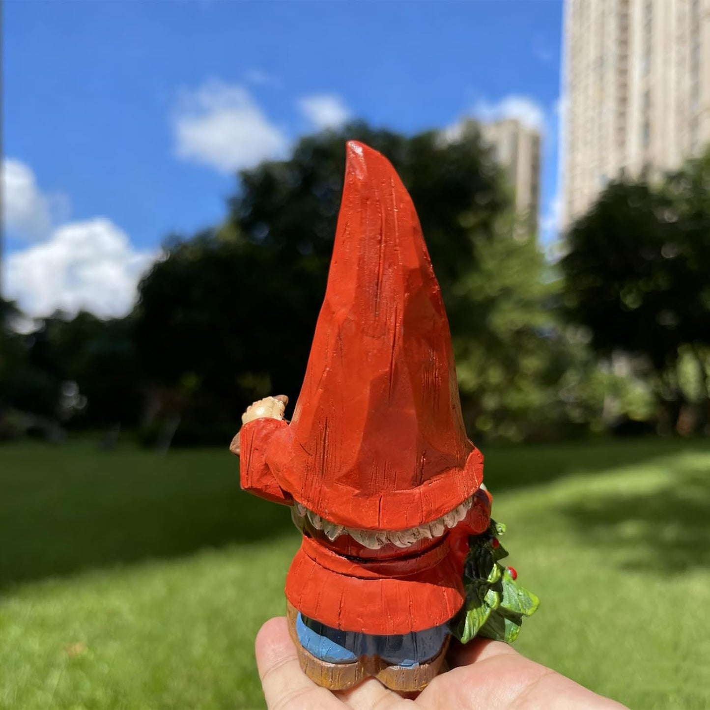 Garden gnome Statue Decoration, 6.4", for Indoor and Outdoor Home Balcony, Courtyard, and Lawn, Suitable for gnome and Gardening Enthusiasts, a Gift for mom, Women, or Birthday Present.