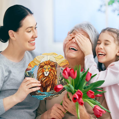 Lion Wind Spinner - Unique 3D Hanging Wind Spinner for Yard and Garden