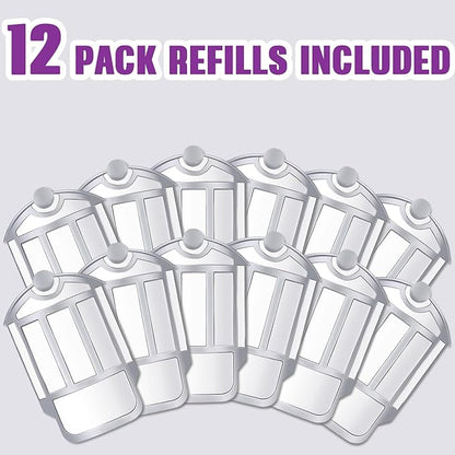 12 Pack Refill Cartridge Kit Replacement, Compatible with ZEVO Plug-in Light M364A and Max (12 Pack Refill)
