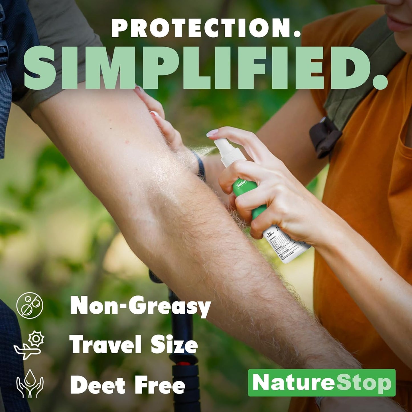 Insect Repellent Spray, DEET-Free Travel-Size Bug Spray for Skin & Outdoor Protection, 3 oz (90mL)