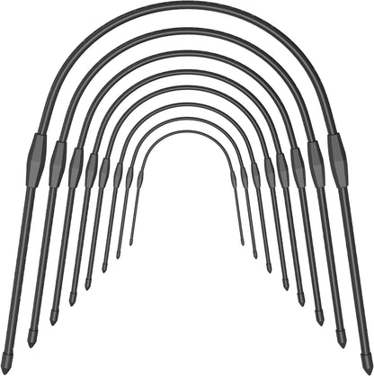 FOTMISHU 8pcs Garden Hoops for Raised Beds, 19.6"x 19.6" Greenhouse Hoops for Cover Garden Netting, Rust-Free Garden Tunnel, Reuseable Gardening Supplies for Plants (8pcs S-19.6"x 19.6")