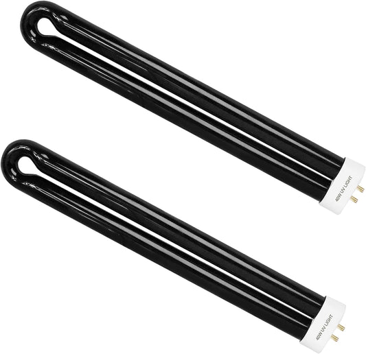 BB-40blk 40W Light Replacement Bulb (2-Pack) | Compatible with Black Flag BZ-40BLK/BZ-40DX/BZ-40MAX & Stinger UVB45 B4045-4 (5500V, 4-Pin Base)