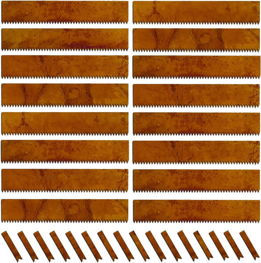 Cor-Ten Steel Landscape Edging with Rust Patina Finish, Pre-Rusted Cor-Ten Steel Landscape Edging