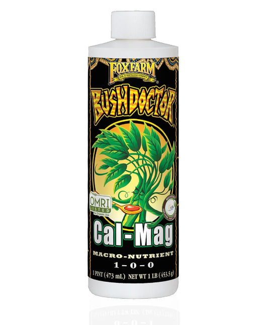 FoxFarm BushDoctor Cal-Mag - Liquid Calcium & Magnesium Supplement, Prevents Blossom End Rot & Tip