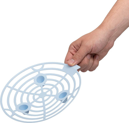Melon Cradle 10 Pack - Blue, Lightweight, and Reusable Plastic Melon Support for Fruits and Vegetables - Complete with Garden Plant Tie Dispenser
