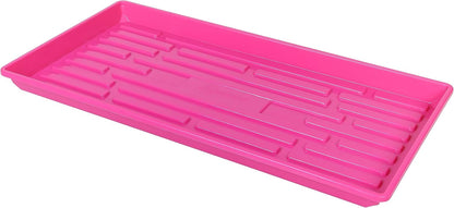 SUNPACK 10" x 20" Heavy Duty Shallow Plastic Seed Starting Tray, Magenta, 1" (Pack of 30) - No Drainage Holes, Perfect for Greenhouses or Indoor Gardening