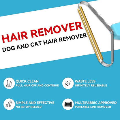Pet Hair Remover, Dog and Cat Hair Remover, Wool Hair Remover, Carpet Rake for Pet Hair Removal