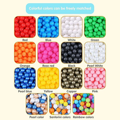 Ball Pit Balls for Kids, Plastic Refill 2.2 Inch Balls, 100 Pack, Bright Colors, Phthalate and BPA Free, Includes a Reusable Storage Bag with Zipper