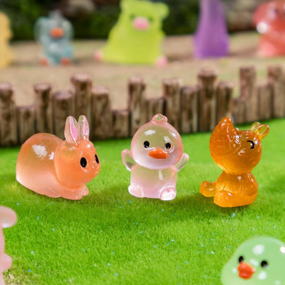 72 Styles Mini Resin Animals 72pcs Variety Tiny Animals Figures Miniature Little Small Figurines Bulk for Micro Fairy Garden Landscape Accessories Hide Decor Aquarium