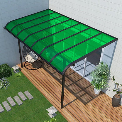 Daylighting Roof Panels Outdoor Sunshade Canopy Panels Greenhouse Panels Not Easy to Deform Easy to Assemble for Outdoor Shed Panels.(Green,2x6.6ft)
