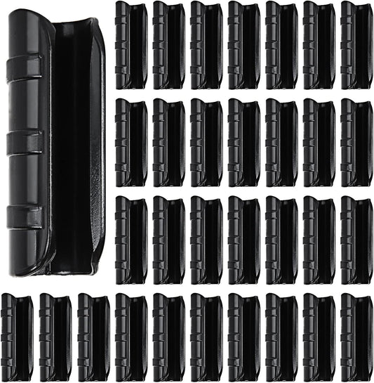 50 PCS Greenhouse Clips 3/4 inch Plastic Greenhouse Clamps 20mm Black ABS Snap Clamp Tube Clip Garden Buildings Tube Clip for Greenhouse Film Sunshade Nets Frame Shelters- Outer Ø 0.95” inner Ø 0.78”