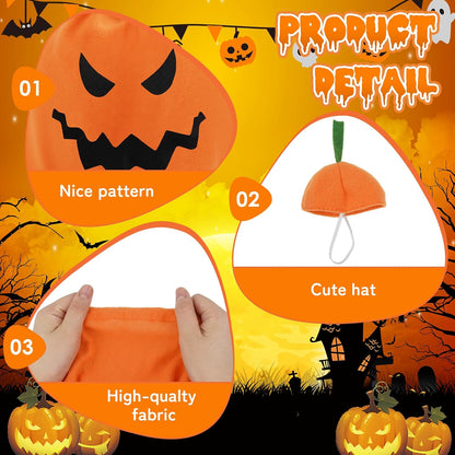 Halloween Goose Outfit,Pumpkin Goose Costume with Hat,Premium Soft Fabric Goose Outfit,Yard Silly Lawn Duck Shirt for 23'' Cement Porch Goose Duck Decorations,Outdoor Patio Yard Lawn Decoration