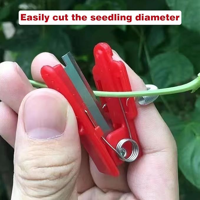 Gardener's Thumb Knife & Pruning Shears - Multi-Use Stainless Steel Tool for Leaf Trimming, Fruit Picking, Plant Trimming | Lightweight Garden Snips, Indoor/Outdoor Flowers Fruits Vegetables