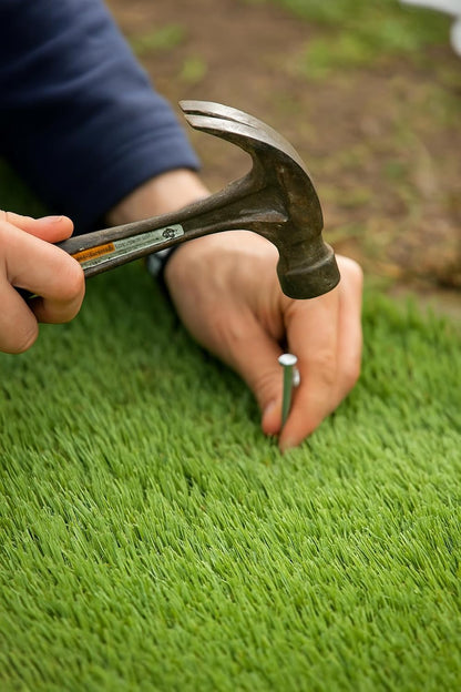 Turf Nails 6'' Galvanized - 140 Pack, Heavy-Duty Fasteners for Synthetic Grass, Landscaping, and Securing Ground Cover Stakes