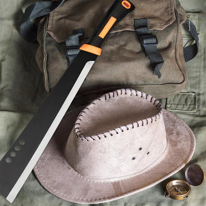 Machete for Yard Work and Cutting Trees Heavy Duty Machetes Brush Clearing Sickle Knife with Cold Steel Blade, Hand Harvest Sickle for Weeding Gardening
