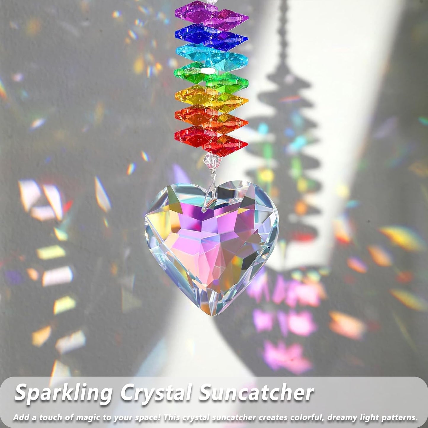 13.8 - Inch Crystal Sun Catchers Indoor Window - Ideal Retirement Gift for Woman with Prismatic Beauty