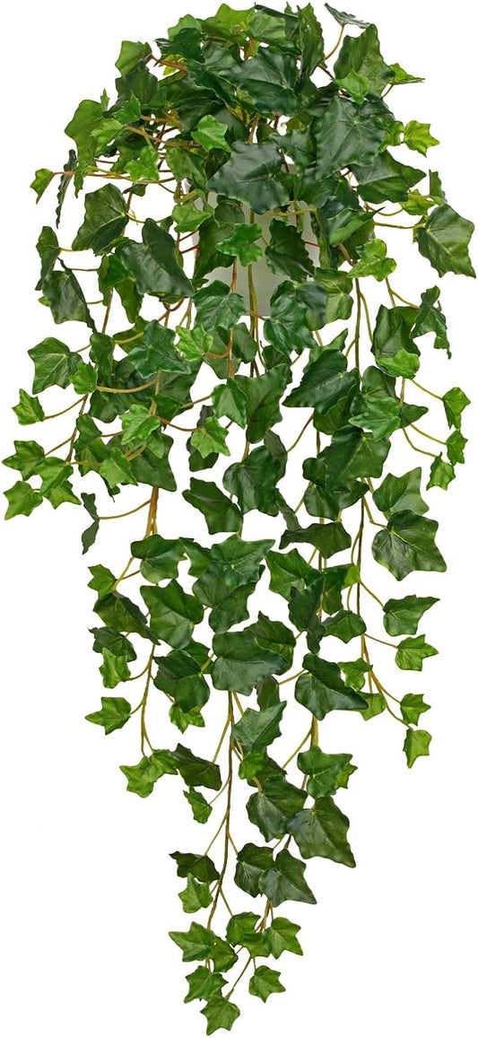 Hollyone Artificial Hanging Plants Potted 31.4" Fake Ivy Vine Faux Ivy Leaves Hanging Greenery
