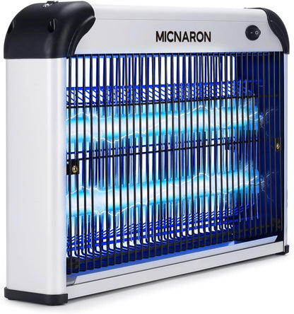 Upgraded 3800V Mosquito Zapper, High-Voltage Electric Bug Zapper Indoor Mosquito Killer Lamp Fly Moth Gnat Traps W/ 2 Replacement Bulbs