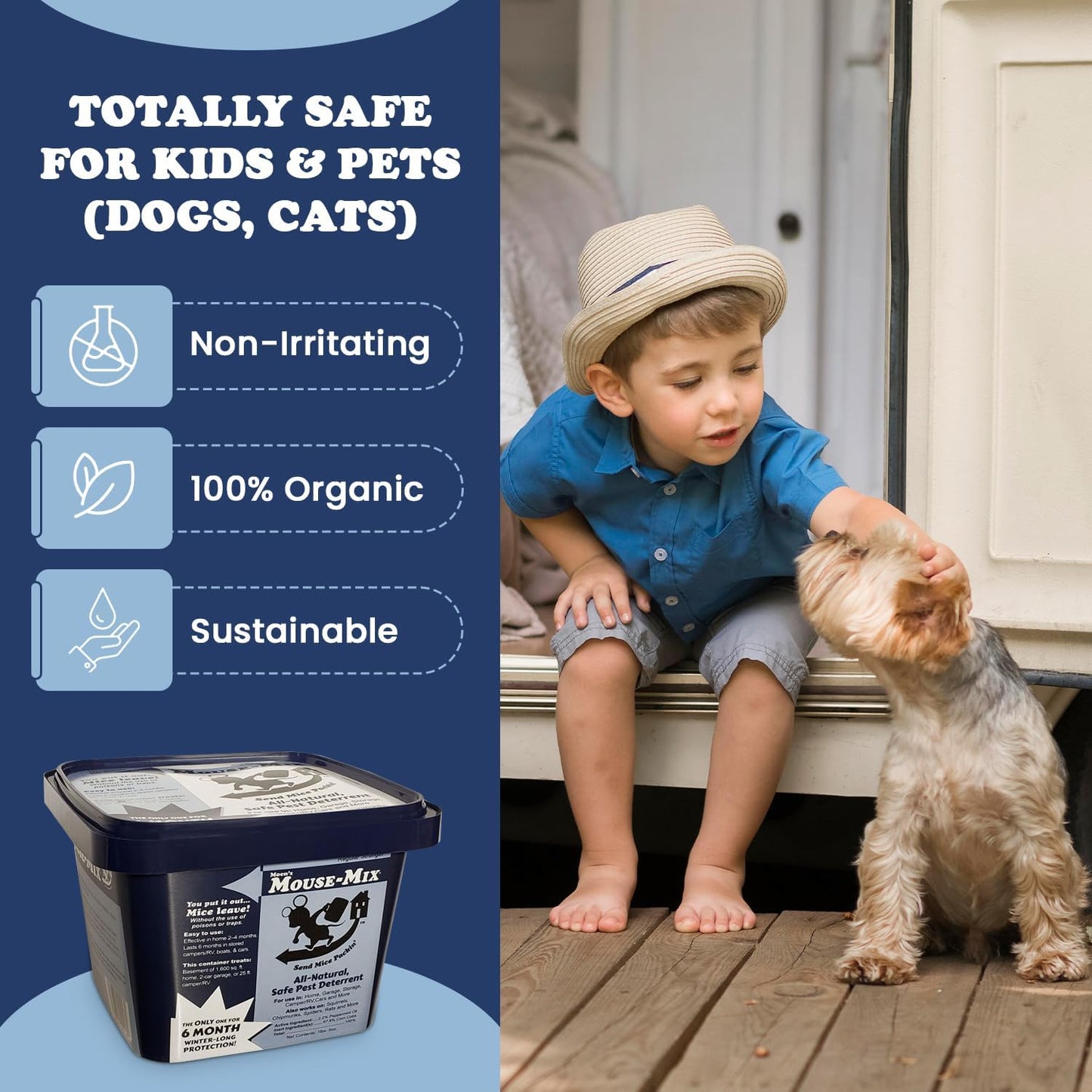 Moen's Farm Pack Rodent Repellent – Outdoor Pest Control & Repeller for Mice, Rats – 1 Gallon Pest Eliminator for Barns, Sheds, Car Engines, Grain Storage, Winter, Tractor & Combine Storage