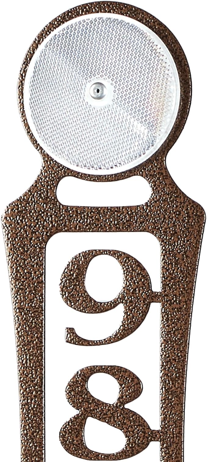 Pathways Vertical Custom Reflective Driveway Marker Set of Two | Personalize with 1-5 House Numbers